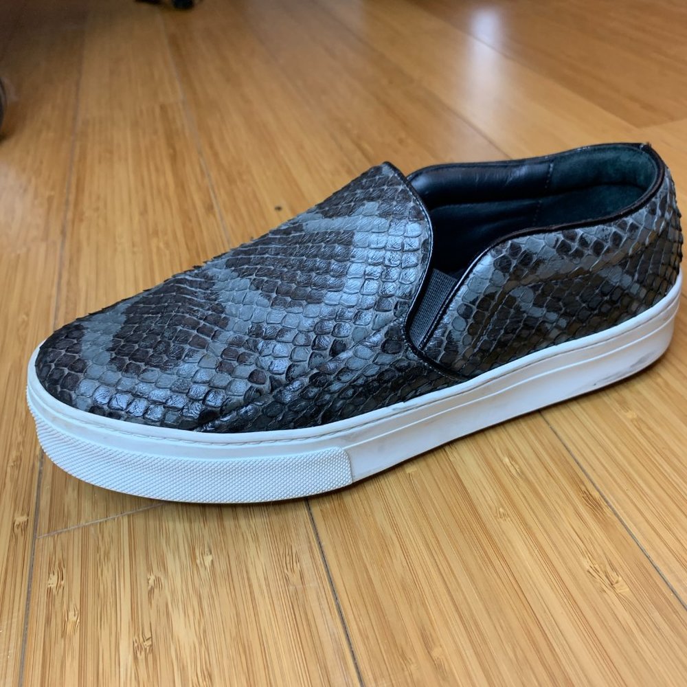 Celine Grey & Black python Slip-On Sneakers - Picture 4 of 11